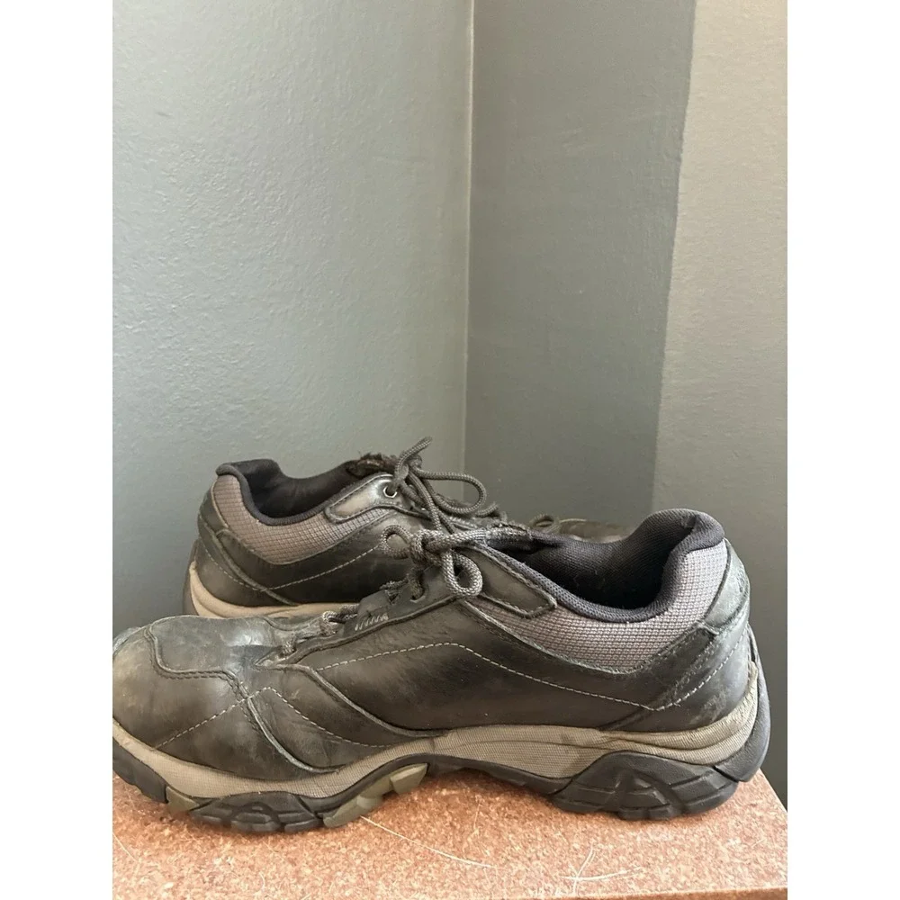 Merrell Moab Adventure Lace Waterproof Men's Black Leather Shoes Size 9W